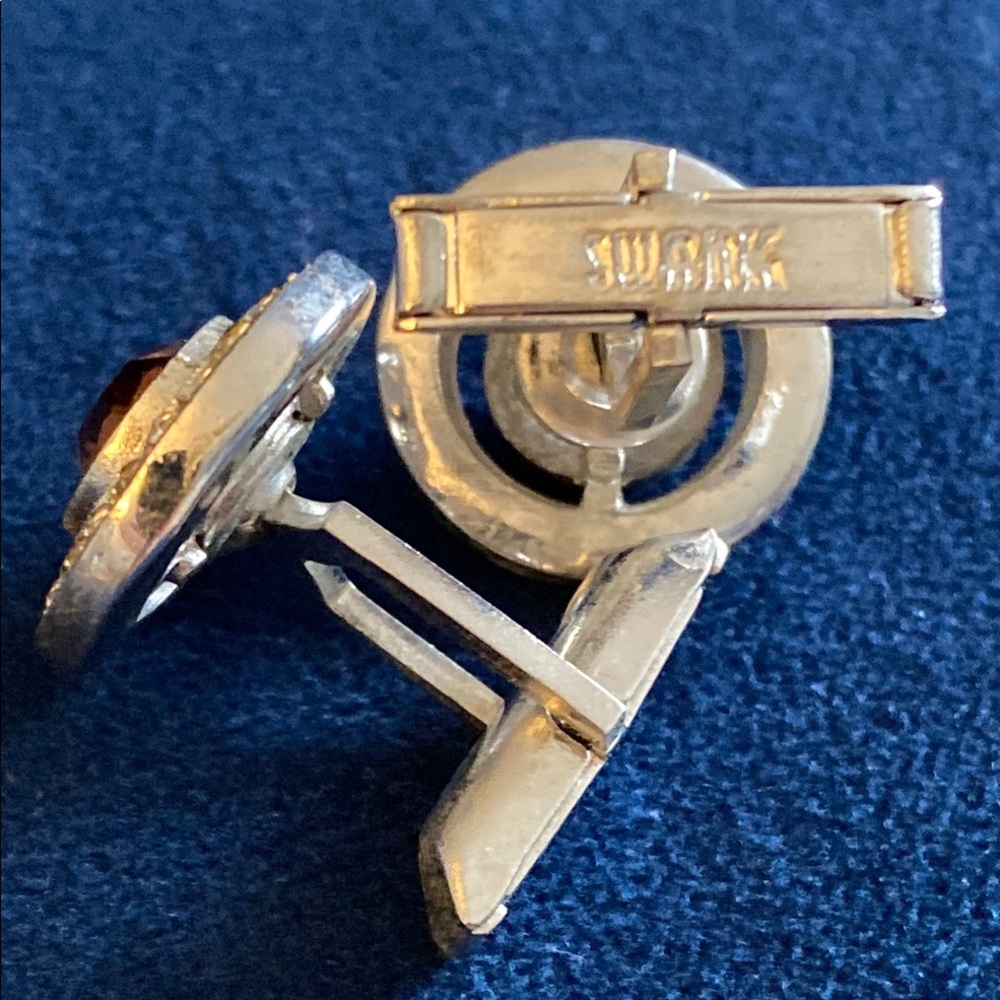 SWANK Silver Cufflinks - Picture 2 of 3